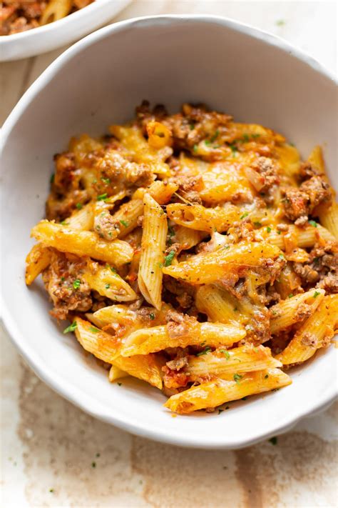 This Ground Beef Pasta Casserole Recipe Is Great For Hungry Tummies It