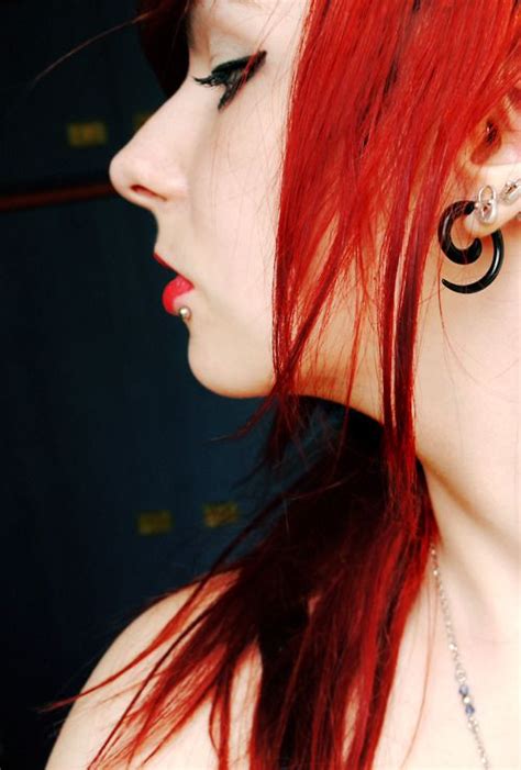 Redhead With Piercings Bewitching Gauges Redhead Piercings