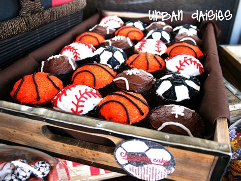 Cups 50 lunch napkins disposable paper for birthday sport theme decorations basketball baseball soccer tennis themed boy sets. Urban Daisies: Sports Birthday Party