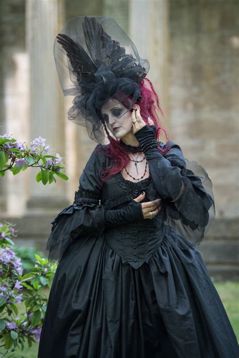 Stock Lady Crow Portrait Pose Raven Goth Woman By S T A R Gazer On