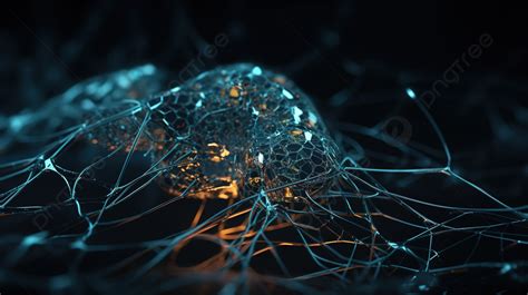Synaptic Connections And Artificial Neural Network In 3d Rendering Of