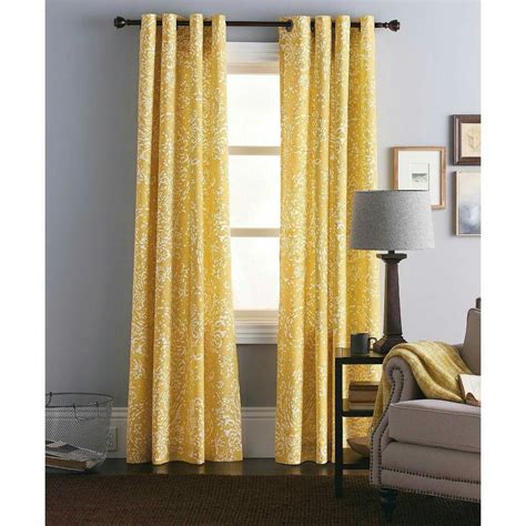 Yellow Curtains From Target Curtain Panels Living Room Paisley