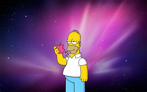 Homer Simpson Apple Wallpaper Homer Simpson Simpson Homer