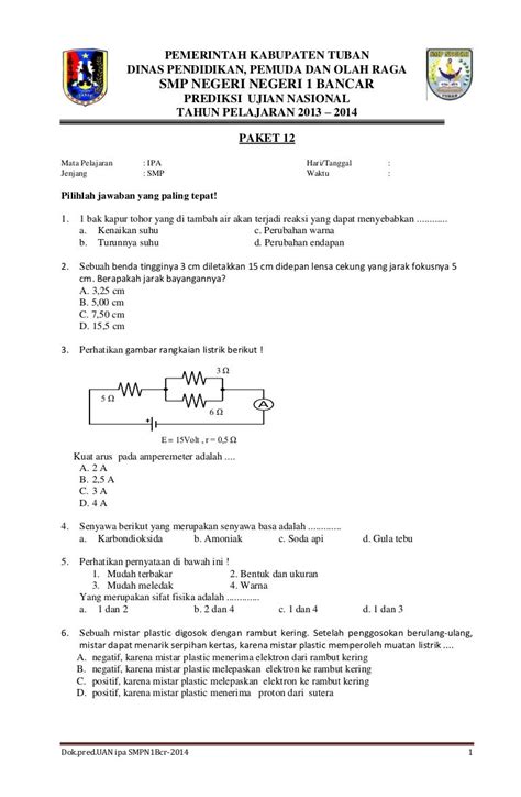 Soal Ujian Sekolah Matematika Smp 2021 Homecare24