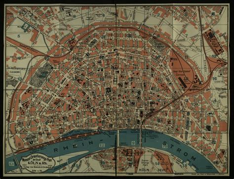 Köln Stadtplan 1910 Altes Köln