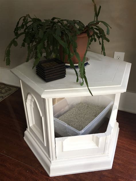 Rustic Upcycled Cat Litter Box Furniture With Custom Finish Etsy