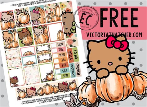 Free Printable Fall Planner Stickers Sets Fall Planner Stickers