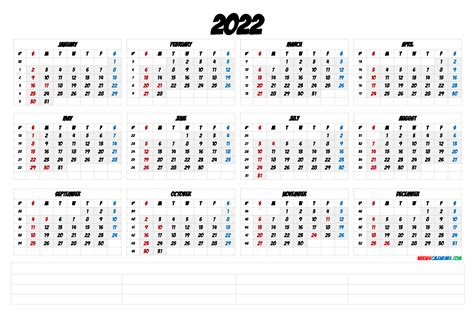 Free Printable Calendar Template 2022 Printable Calendar 2021