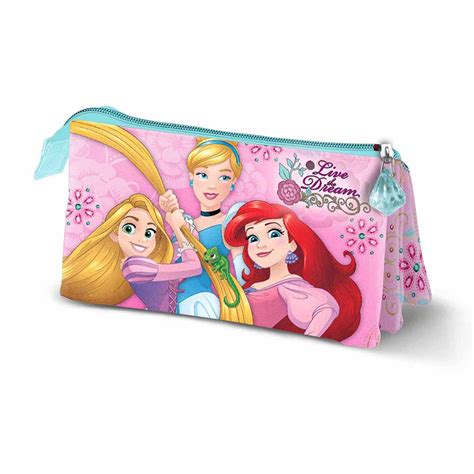 Triple Pencil Case Disney Princess Live Online Karactermania