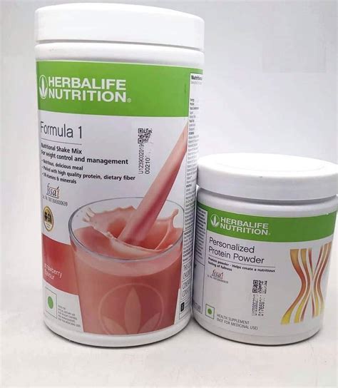 Herbalife 500 G F1 Shake For Weight Loss And 200 G Strawberry And