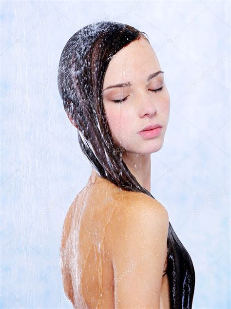 Beautiful Woman Taking A Shower Stock Photo Valuavitaly 1537188