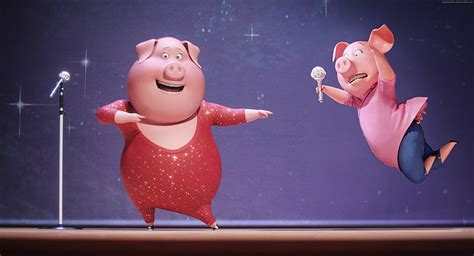 Hd Wallpaper Gaga Sing Best Animation Movies Of 2016 Pig