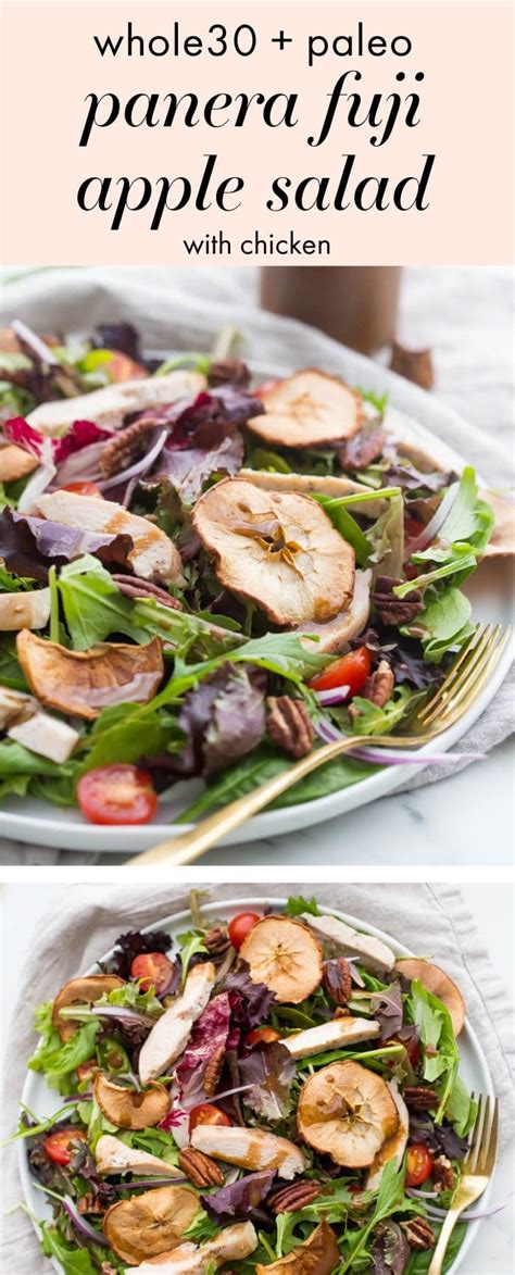 Once you've had panera's fuji apple salad, it will most definitely keep you coming back for more. Whole30 Panera Fuji Apple Salad with Chicken (Paleo)