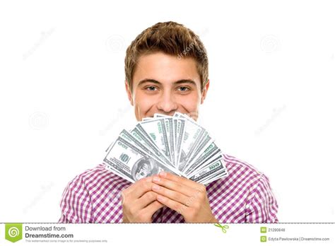 People Holding Money Young People Holding Money Stock Image Image