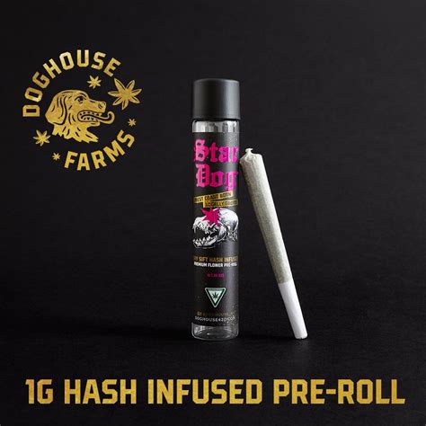 Doghouse Farms Red Cab Stardog 1g Hash Infused Pre Roll Indica