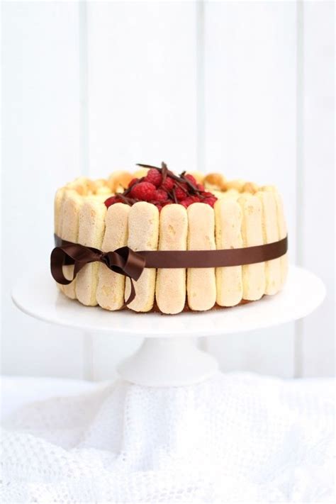 Tiramisu Love The Simple Ribbon Decor Framboesas Bolo Tiramisu