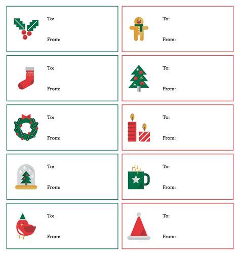 Printable Christmas Labels