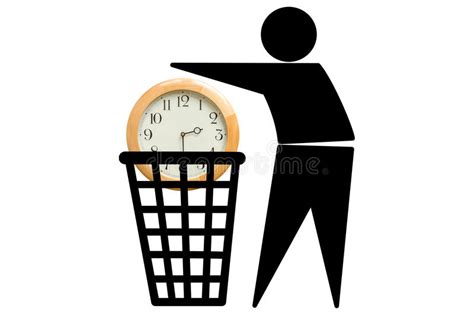 Wasting Time Concept Stock Illustration Image 42010527