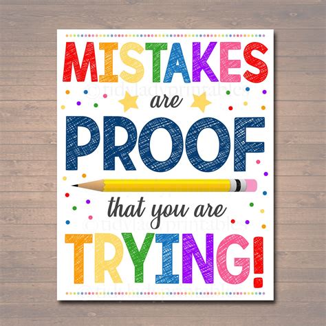 Classroom Decor Mistakes Are Proof Youre Trying Poster Counselor