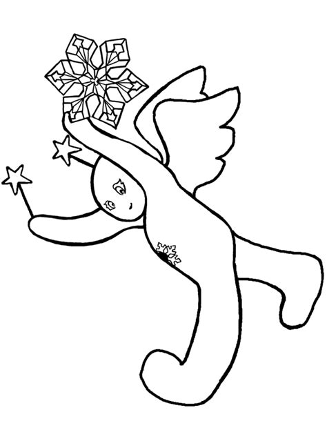 It's impossible for kids to get bored with all the disney christmas coloring pages in the gallery. Snow Angel 14 Black and White Christmas coloring and craft ...