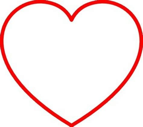 Download High Quality Heart Outline Clipart Red Transparent Png Images