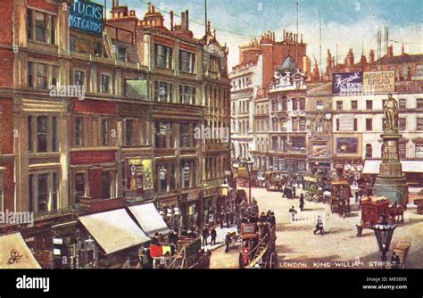 King William Street London England Circa 1905 Stock Photo Alamy