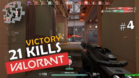 Valorant 21 Kills Deathmatch Victory 1st Rank 4 1080p 120fps Youtube