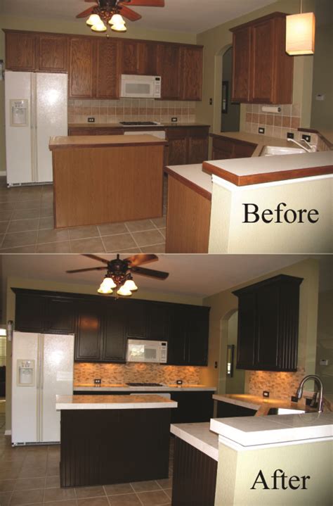Refurbishing Kitchen Cabinets Before After Awesome Kitchen Design Ideas