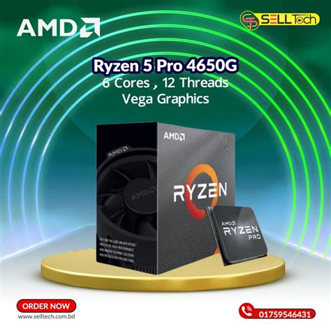 Amd Ryzen 5 Pro 4650g Processor Price In Bangladesh Sell Tech Bd