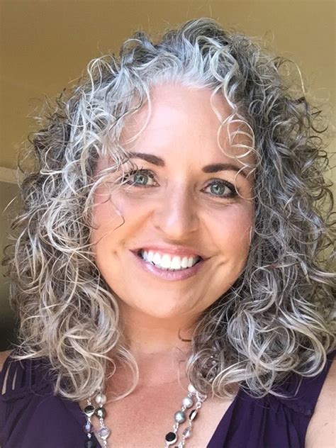 Charming Style 38 Naturally Curly Gray Hair Styles
