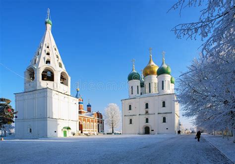 Kolomna Der Kreml Russland Stadt Von Kolomna Stockfoto Bild Von
