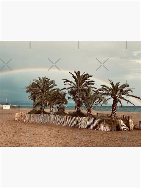 Rainbow Palm Trees On The Beach Poster For Sale By Vitotdesign