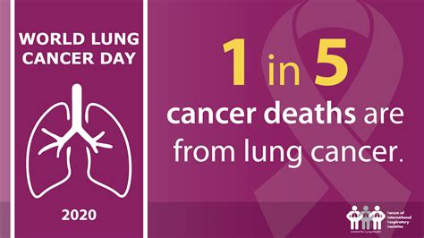 World Lung Cancer Day Respiratory Groups Stress Lung Cancer Risks