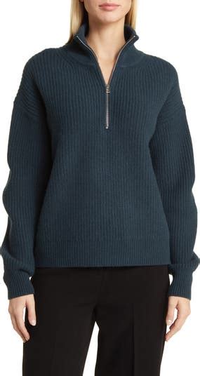 Nordstrom Half Zip Wool And Cashmere Sweater Nordstrom