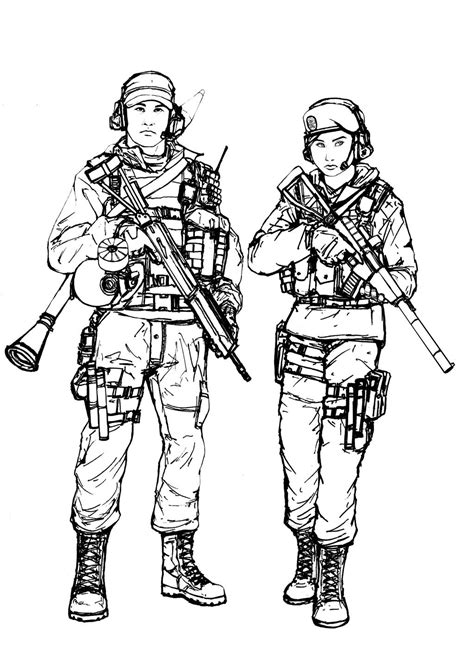 Bf4 Ru Engineer Class Line Art By Thomchen114 On Deviantart