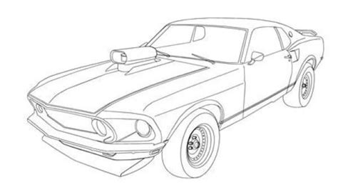 Muscle Car Drawing Pic Drawing Skill