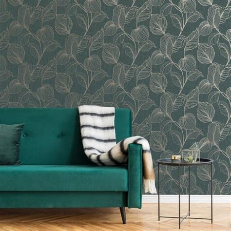 Boutique Royal Palm Emerald Wallpaper Sample In The Wallpaper Samples
