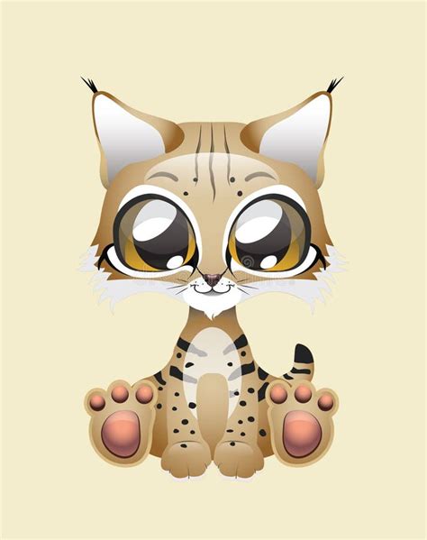 Cute Lynx Vector Illustration Art Stock Vector Illustration Of Feline
