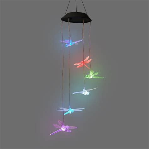 Solar Powered Dangling Dragonfly Light Colored Led Lights Led Lights