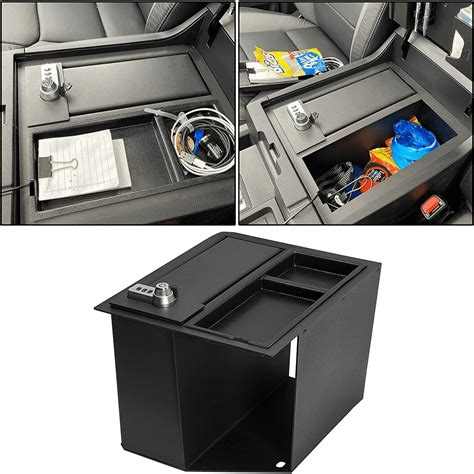 Kojem Center Console Car Safe Gun Storge Box W Tray For Toyota Tundra
