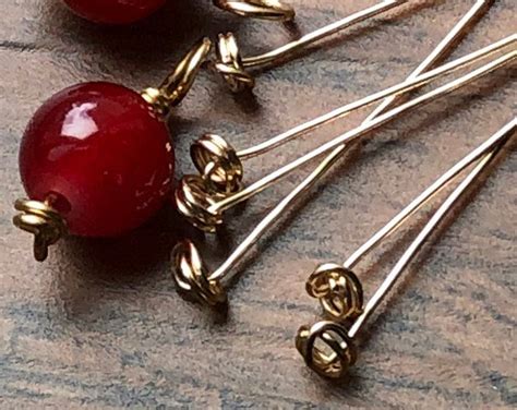 Six 2 Inches Handmade Fancy Loop Head Pins Sterling Silver Head Pin