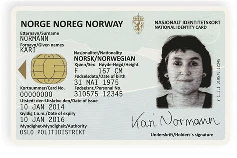 La Nouvelle Carte Didentité Norvégienne Coûtera Plus De 700 Millions