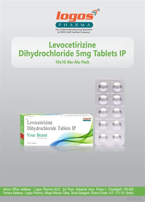 Levocetirizine 5 Mg Tablet Logos Pharma