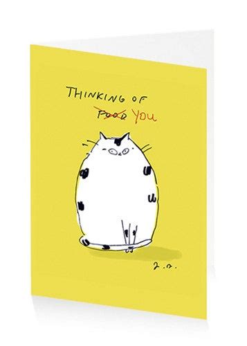 Thinking Of You Cat Card Battersea Shop