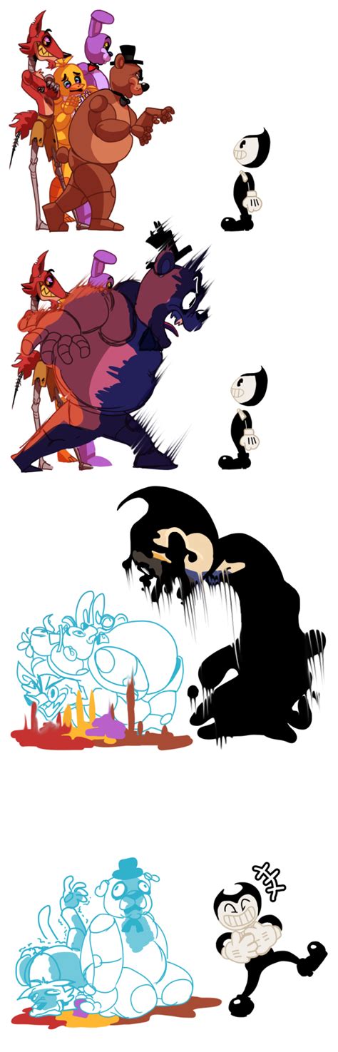 Art By Anteaters Tongue Bendy Y Boris Fnaf Comics Fnaf Drawings