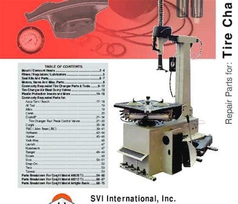 Tire Changer Parts By Make And Model Svi International Inc