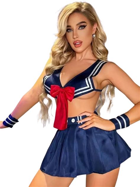 sexy sailor college style uniform costume lingerie