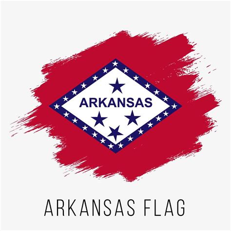 USA State Arkansas Grunge Vector Flag Design Template Vector Art At Vecteezy