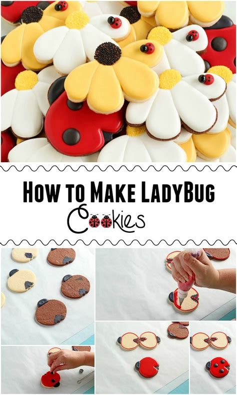 Daisy Cookies With Simple Ladybugs Artofit