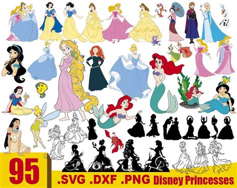 Disney Princess Svg Cut Files Vector Svg Format Images